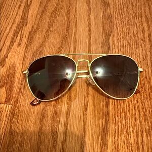 Gold Frame Aviator Sunglasses - Men Accessories Glasses